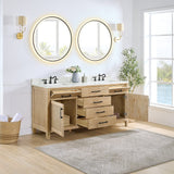72" Catalpa Single Bathroom Vanity - Weathered Fir