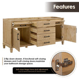 72" Catalpa Single Bathroom Vanity - Weathered Fir