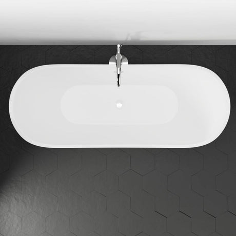 72" Crofton Acrylic Double-Slipper Freestanding Tub with Insulation