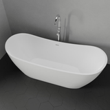 72" Crofton Acrylic Double-Slipper Freestanding Tub with Insulation