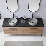 72" Diana Double Vanity for Vessel Sink