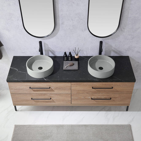 72" Diana Double Vanity for Vessel Sink