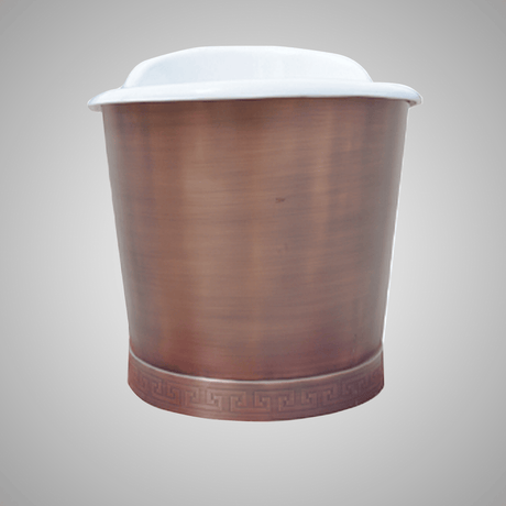 72" Hartman Cast Iron Steel Skirted Bateau Tub