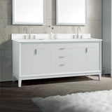 72" Heppener Double Vanity for Rectangular Undermount Sinks