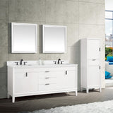 72" Heppener Double Vanity for Rectangular Undermount Sinks