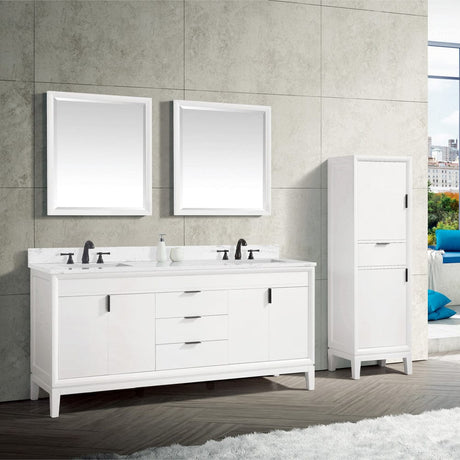 72" Heppener Double Vanity for Rectangular Undermount Sinks