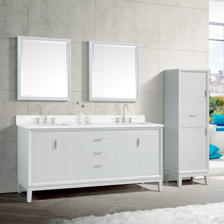 72" Heppener Double Vanity for Rectangular Undermount Sinks