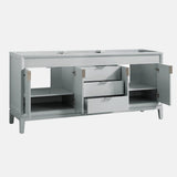 72" Heppener Double Vanity for Rectangular Undermount Sinks