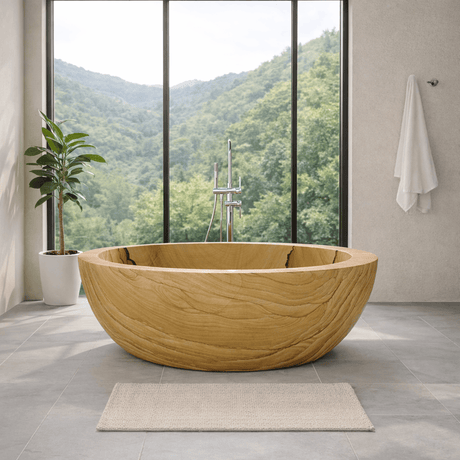72" Irwin Stone Slipper Tub