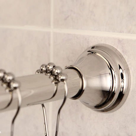 72" Kian Adjustable Shower Rod with Rings