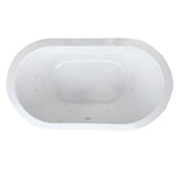 72" Lago Acrylic Freestanding Extra Wide Massage Tub