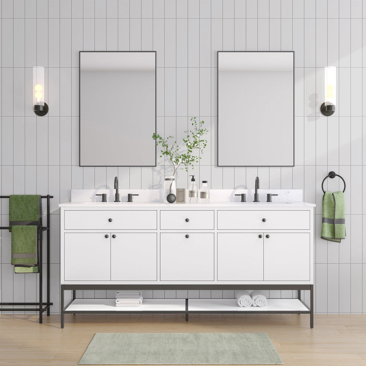 72" Mallory Vanity for Recatangular Undermount Sink