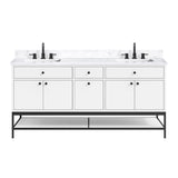 72" Mallory Vanity for Recatangular Undermount Sink