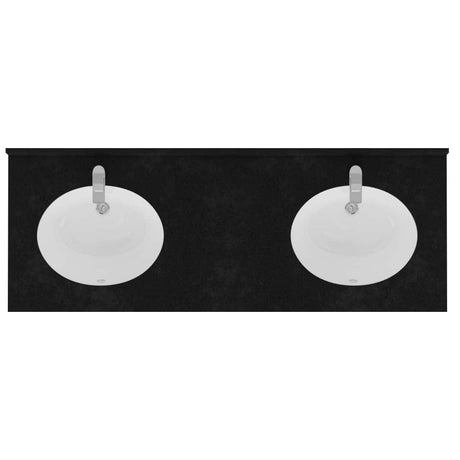 72" Mission Unfinished Red Oak Double Vanity for Undermount Sinks - 34" Height