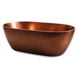 72 Thalia Hammered Copper Freestanding Tub