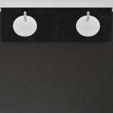 72" Unpainted Shaker Style Poplar Wood Double Vanity for Undermount Sink - 34" Height