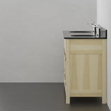 72" Unpainted Shaker Style Poplar Wood Double Vanity for Undermount Sink - 34" Height