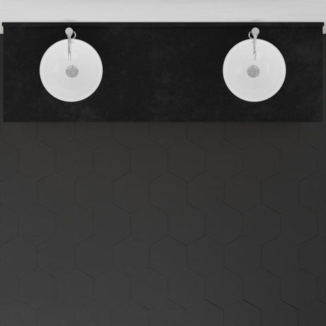 72" Vippis Unfinished Red Oak Raised Panel Double Vanity for Vessel Sinks - 34" Height