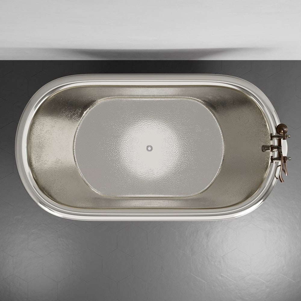 72" x 40" Extra Wide Forhaster Antique Copper Clawfoot Double-Slipper Tub - Multiple Finishes