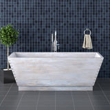 73" Carlin Handcrafted Natural Wood Tub