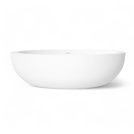 73" Link Solid Surface Stone Resin Freestanding Bathtub