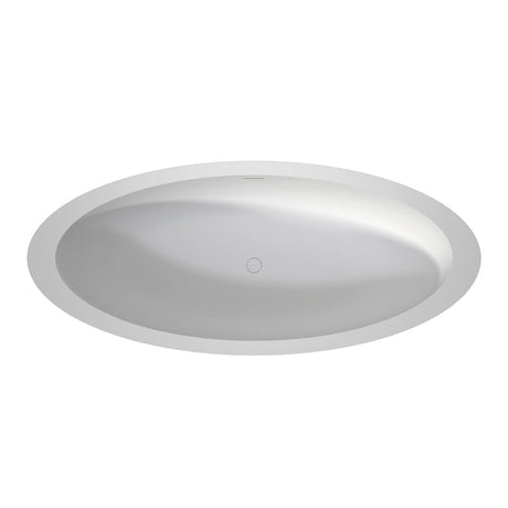 73" Link Solid Surface Stone Resin Freestanding Bathtub
