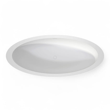 73" Link Solid Surface Stone Resin Freestanding Bathtub