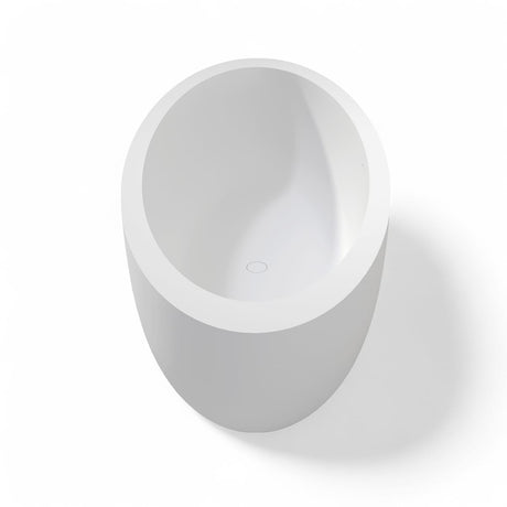 73" Link Solid Surface Stone Resin Freestanding Bathtub