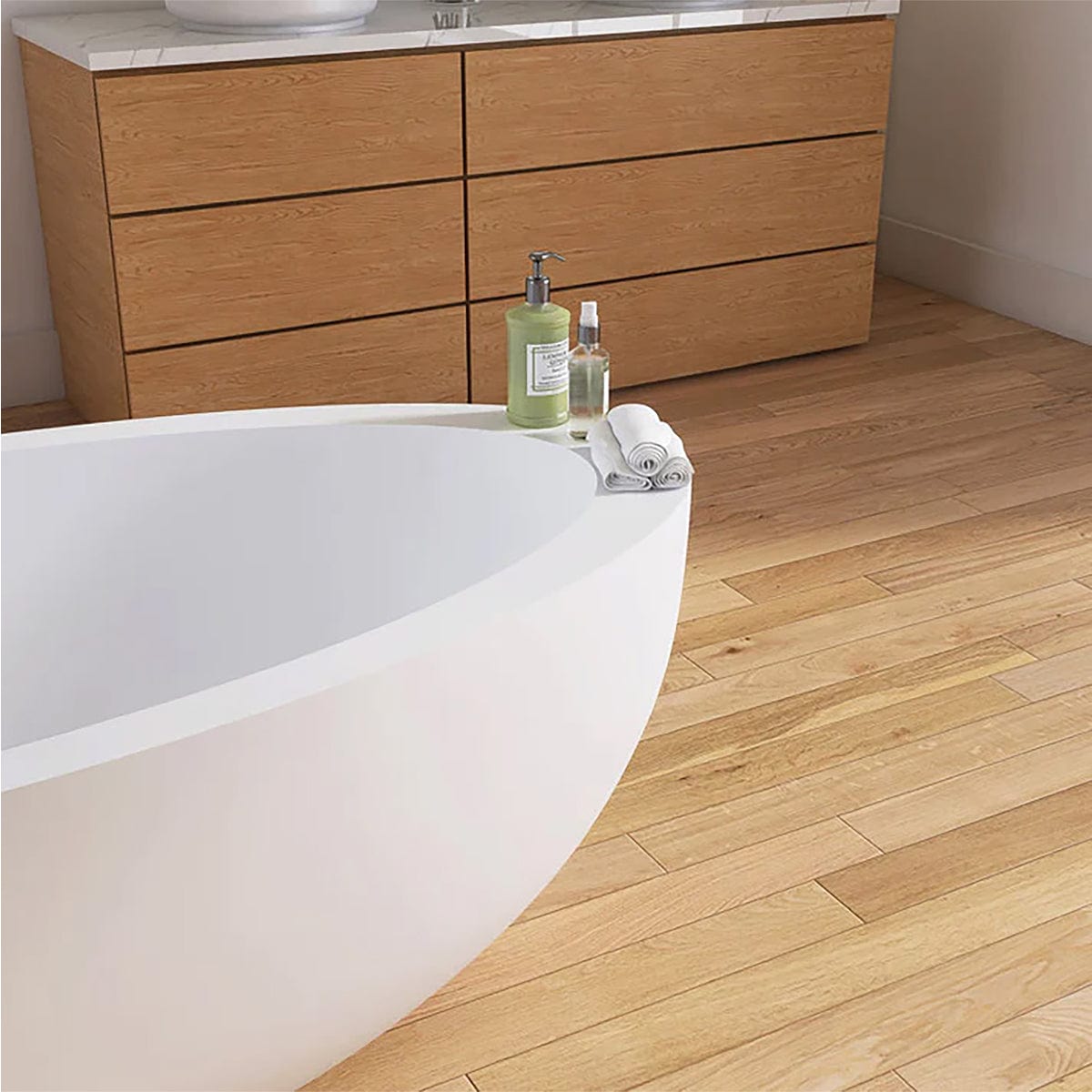 73" Link Solid Surface Stone Resin Freestanding Bathtub