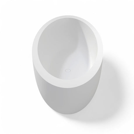 73" Link Solid Surface Stone Resin Freestanding Bathtub