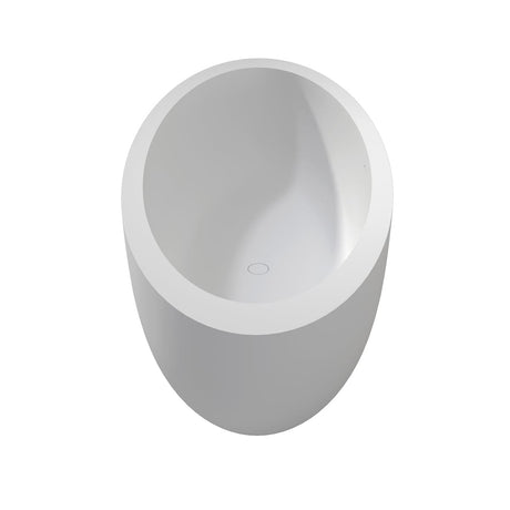 73" Link Solid Surface Stone Resin Freestanding Bathtub