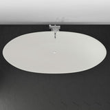 74" Bombay Solid Surface Stone Resin Freestanding Double-Slipper Bathtub