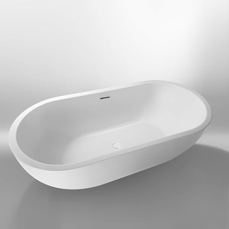 74" Marion Extra Wide Acrylic Freestanding Tub