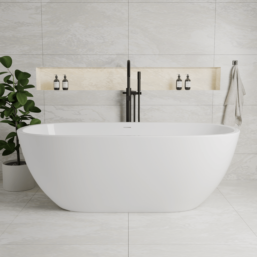 74" Marion Extra Wide Acrylic Freestanding Tub