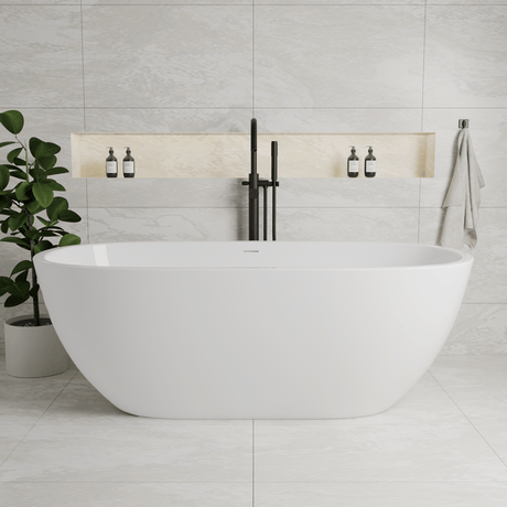 74" Marion Extra Wide Acrylic Freestanding Tub