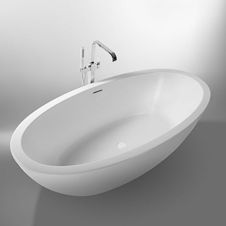 74" Pasco Extra Wide Acrylic Freestanding Tub