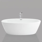 74" Pasco Extra Wide Acrylic Freestanding Tub