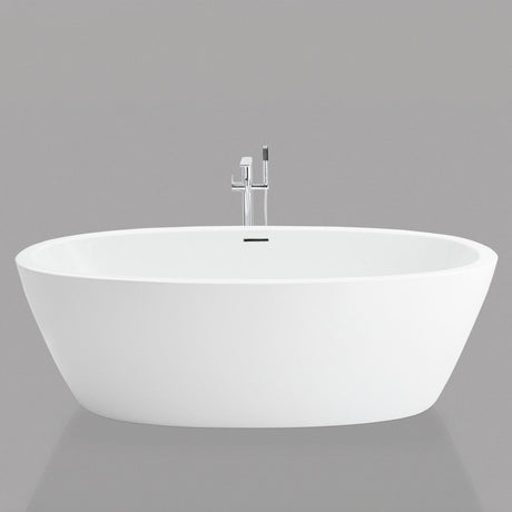 74" Pasco Extra Wide Acrylic Freestanding Tub