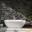 74" Pasco Extra Wide Acrylic Freestanding Tub