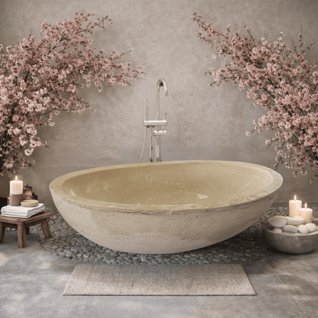 79" Clairton Stone Freestanding Tub