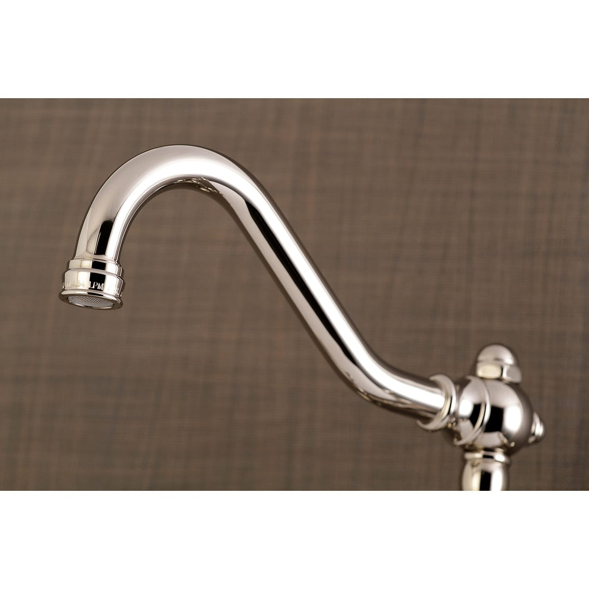 Albany Adjustable Wall-Mount Bathroom Faucet - Cross Handles