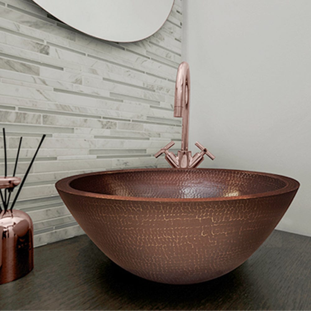 Allende Hammered Copper Vessel Sink – Magnus Home Products