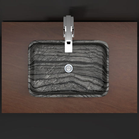 Almadane Smooth Honed Lunar Marble Vessel Sink