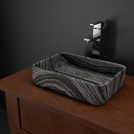 Almadane Smooth Honed Lunar Marble Vessel Sink