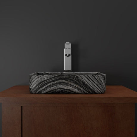 Almadane Smooth Honed Lunar Marble Vessel Sink