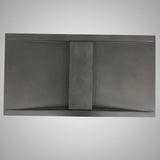 Alsea Rectangular Cast Concrete Vessel Sink - Dusk Grey