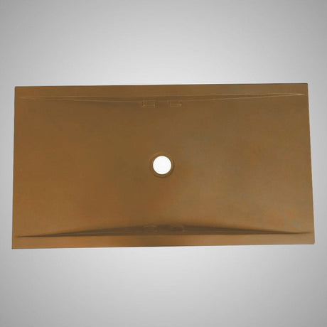 Alsea Rectangular Cast Concrete Vessel Sink - Vintage Brown