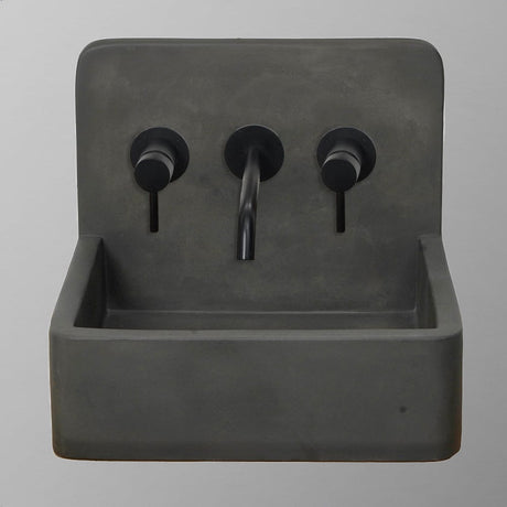 Amadeo Concrete Wall-Mount Bathroom Sink - Dusk Grey