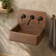 Amadeo Concrete Wall-Mount Bathroom Sink - Vintage Brown