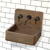 Amadeo Concrete Wall-Mount Bathroom Sink - Vintage Brown